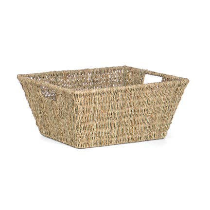 Rectangular Seagrass/Wire Tub
