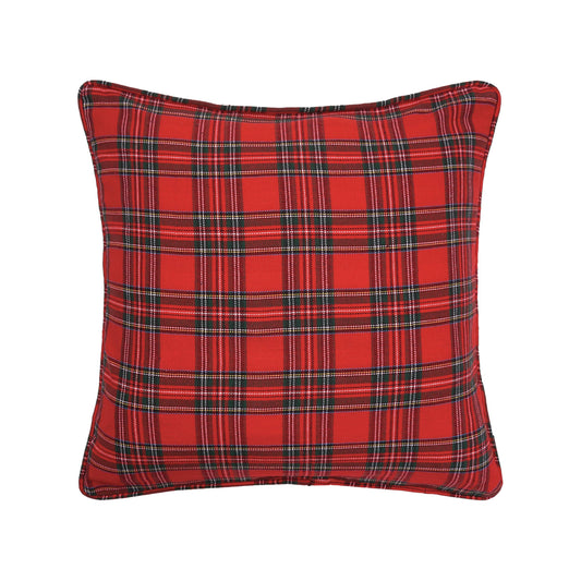 Arlington Red Plaid Throw Pillow