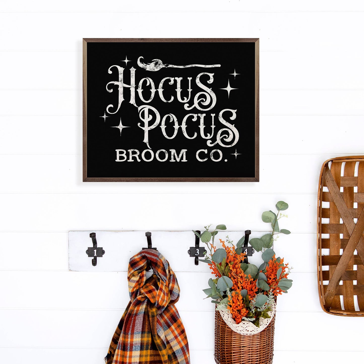 Hocus Pocus Broom Co Stars Black: 10 x 8
