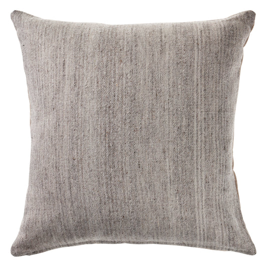 Distressed Gray Blend Throw Pillow: Gray / Poly Filled