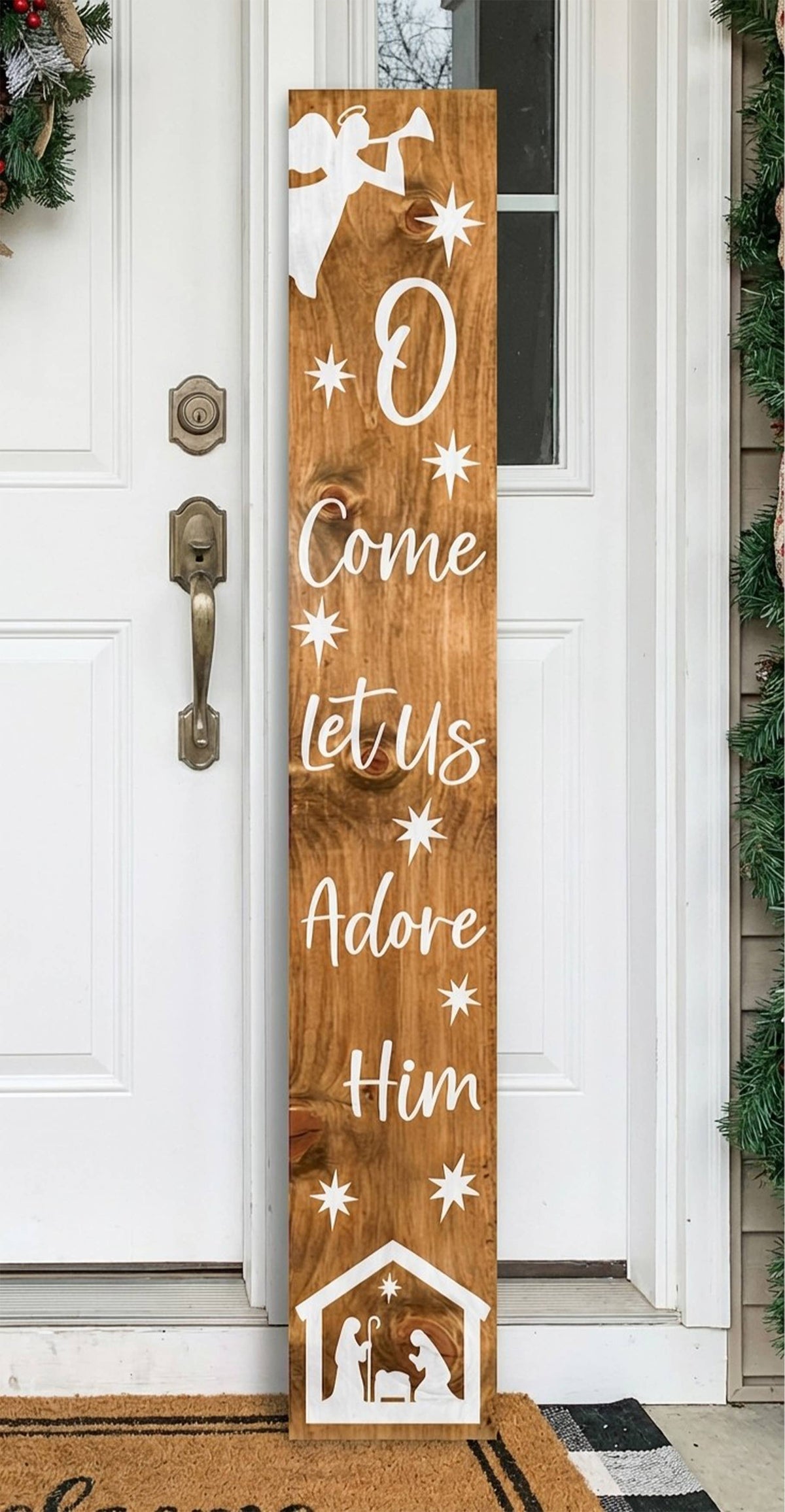 Christmas Nativity Porch Leaner: 47"
