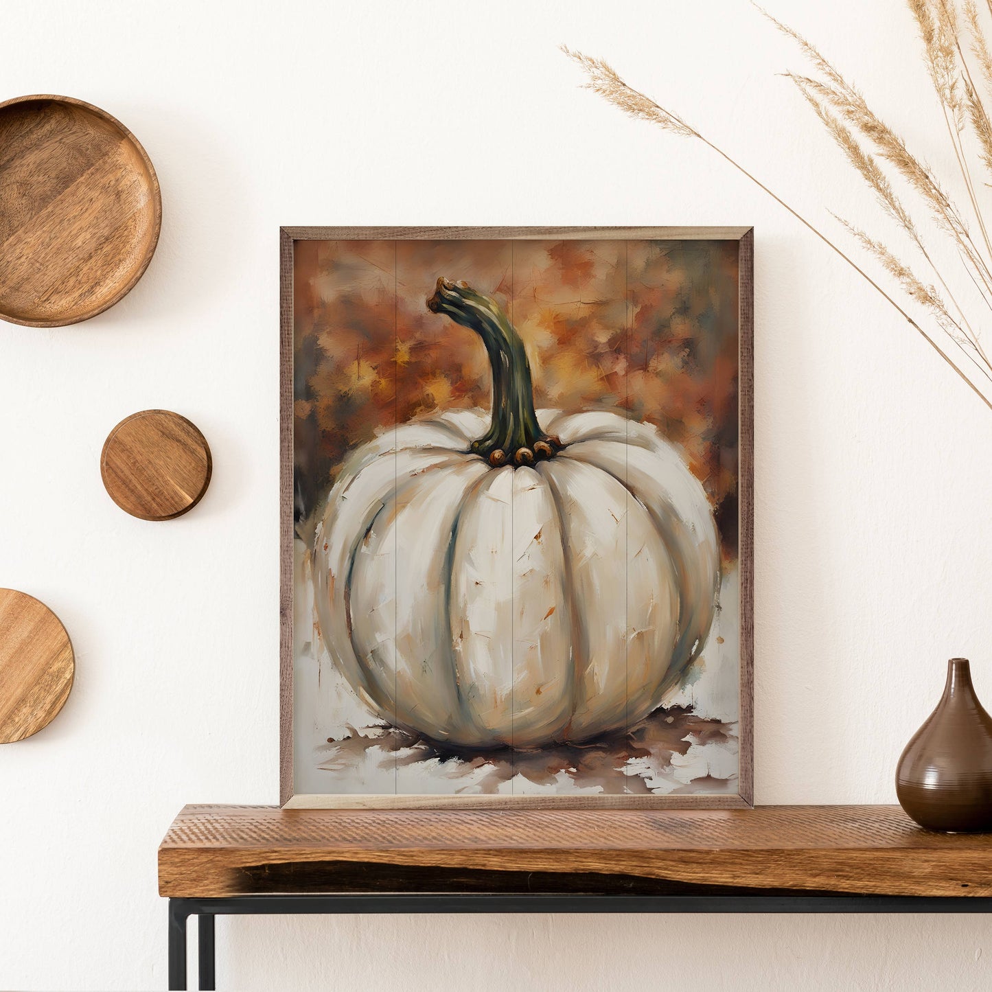 Single White Pumpkin: 8x10