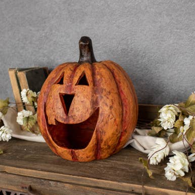 11" Orange Big Mouth Pumpkin