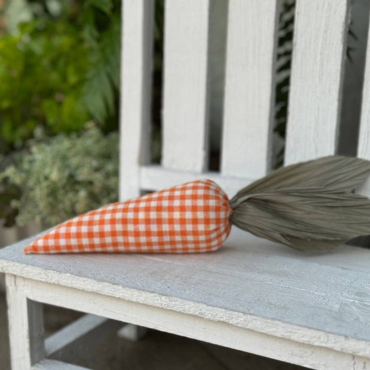 Orange Check Fabric Carrot