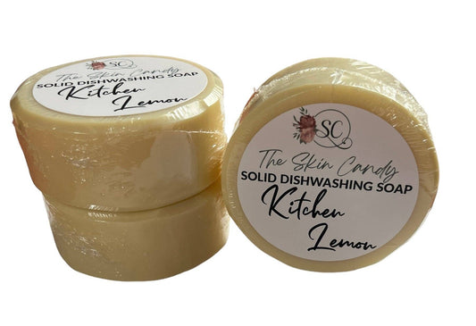 Solid Dish Soap | Refill | Plastic Free | Zero Waste | Vegan: KITCHEN LEMON