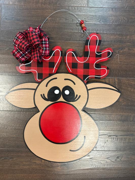 Rudolph Door Hanger