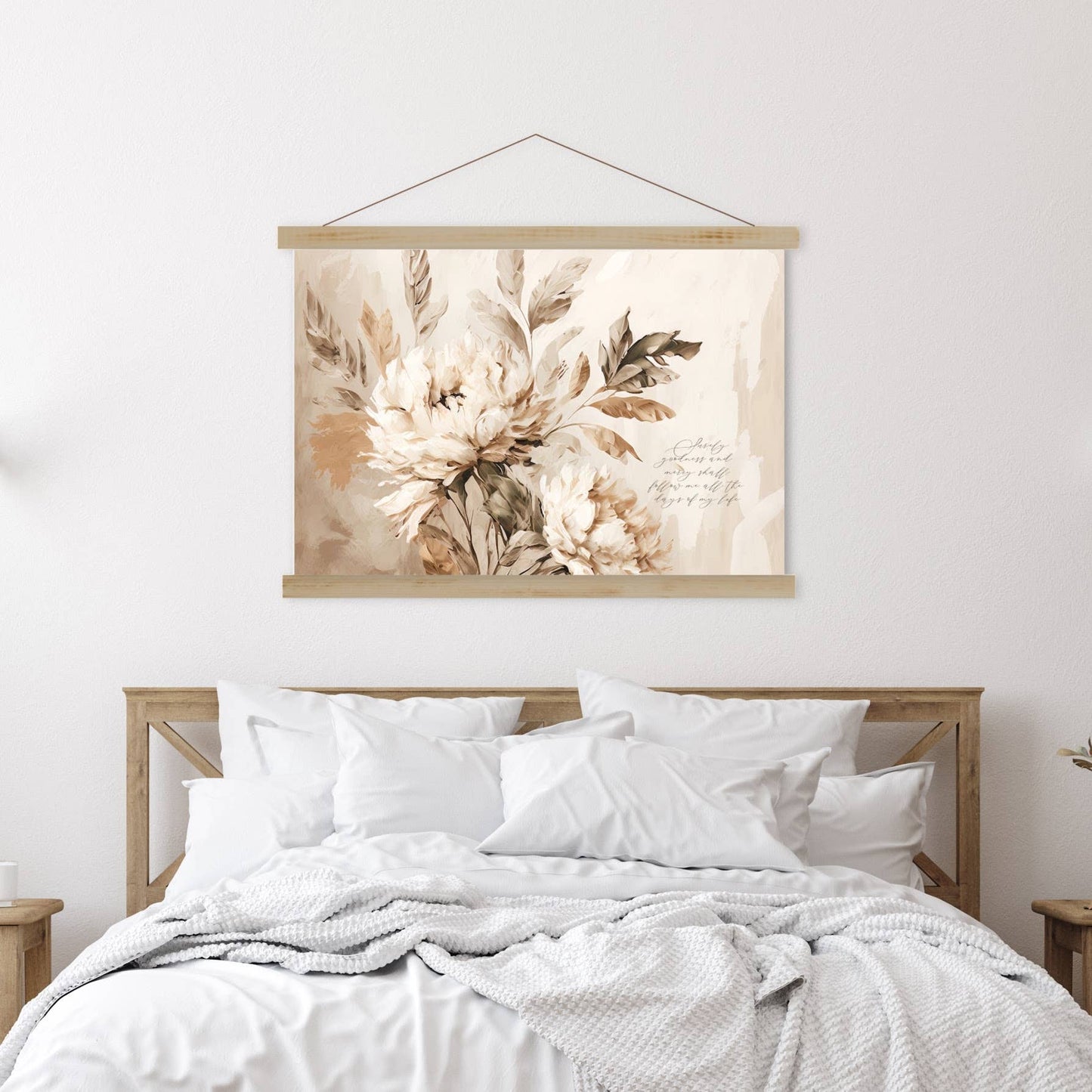 Canvas Wall Hanging - Goodness & Love Floral