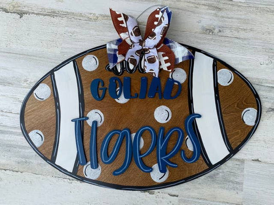 LV Bears Football Team Door Hanger, Wood Hanging sign, School Team