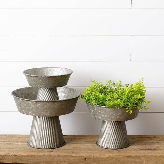 Galvanized Bowl Style Risers
