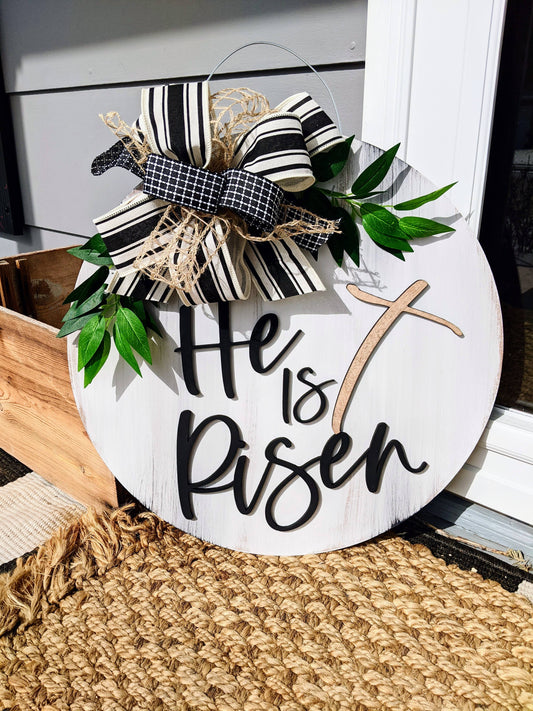 He Is Risen Door Hanger