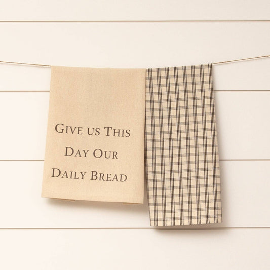 Tea Towels - Give Us This Day (PK/2 AST)