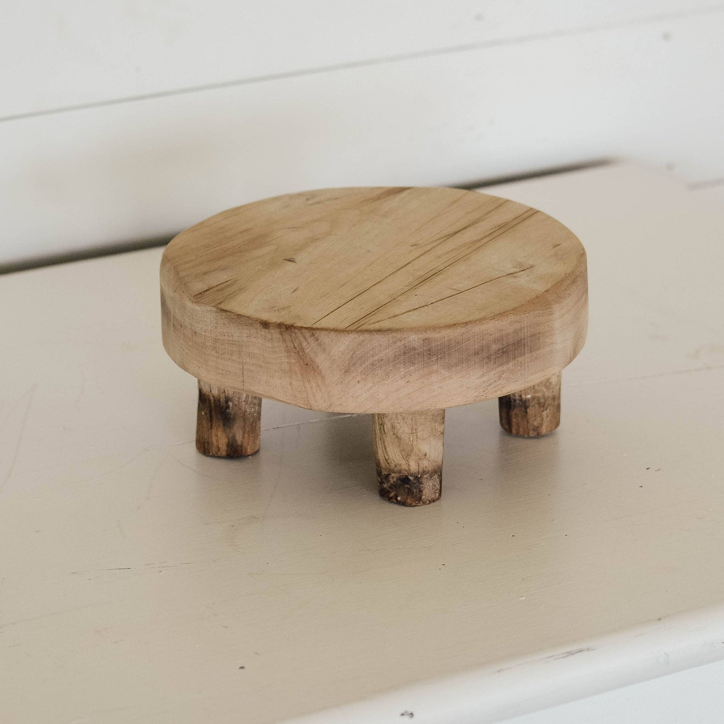 Round Wood Riser Stand - Handmade In USA