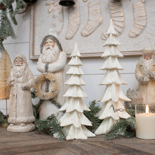 12" WHITE RESIN TREE